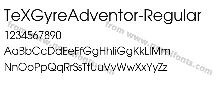 TeXGyreAdventor-RegularPreview
