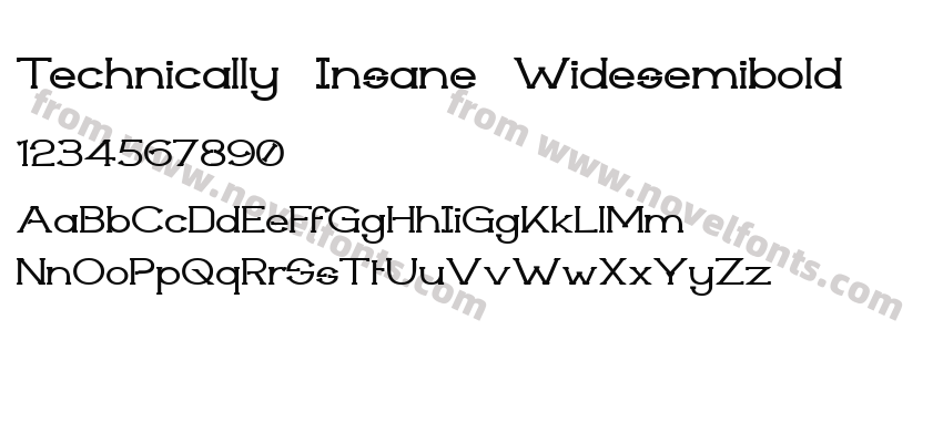 Technically Insane WidesemiboldPreview