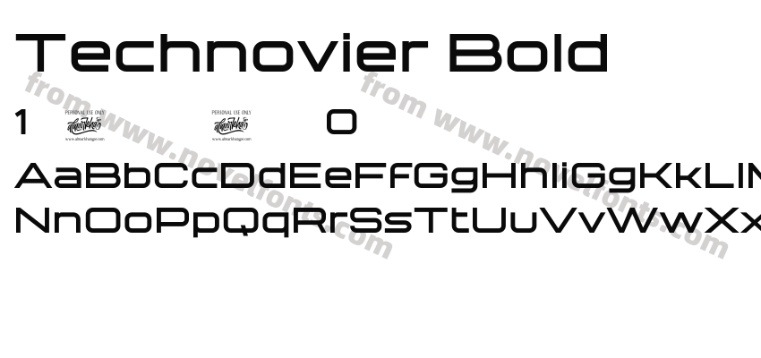 Technovier BoldPreview