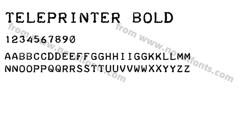 Teleprinter BoldPreview