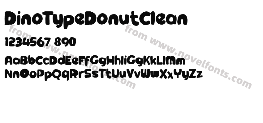 DinoTypeDonutCleanPreview