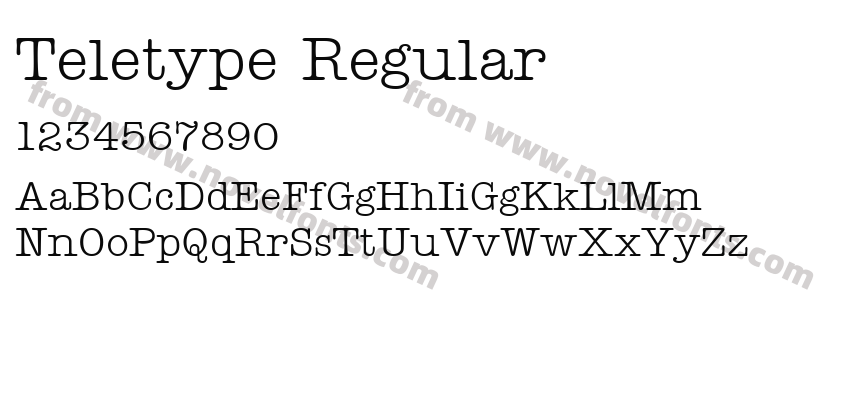 Teletype RegularPreview