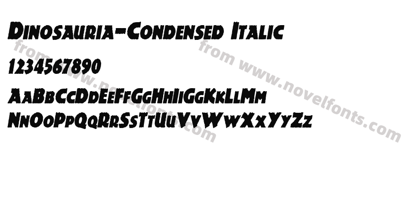 Dinosauria-Condensed ItalicPreview