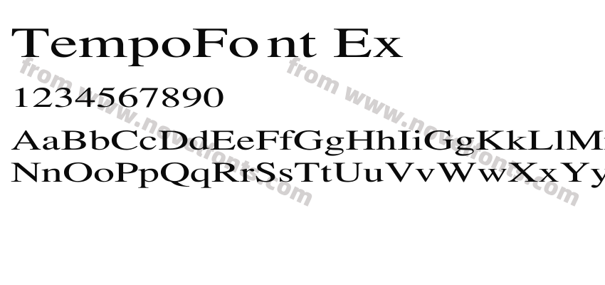 TempoFont ExPreview