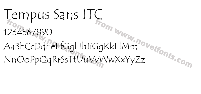 Tempus Sans ITCPreview