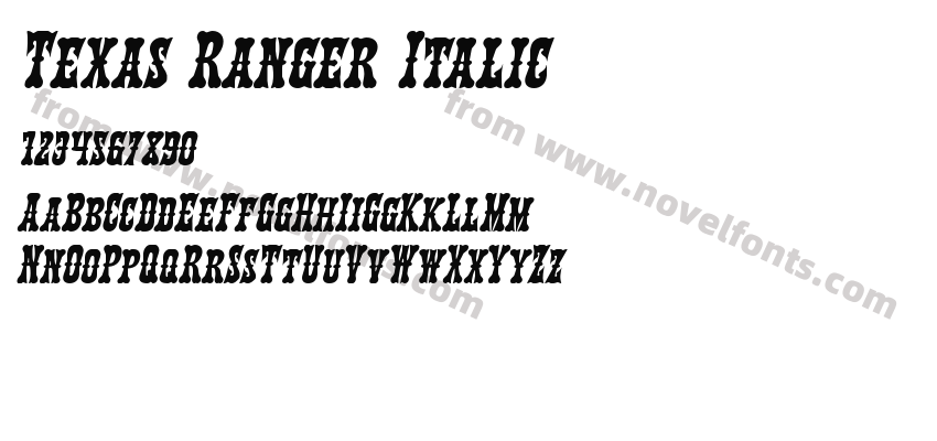 Texas Ranger ItalicPreview