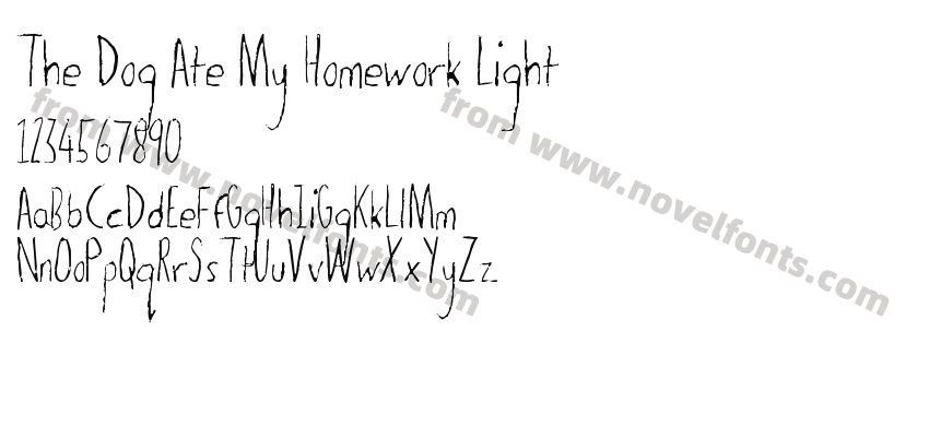 The Dog Ate My Homework LightPreview