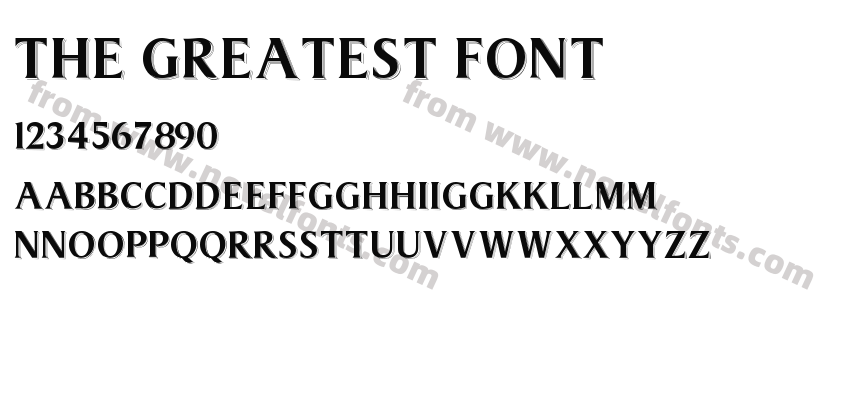 The Greatest FontPreview