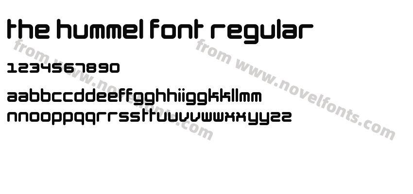 The Hummel Font RegularPreview