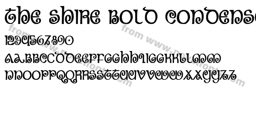 The Shire Bold CondensedPreview