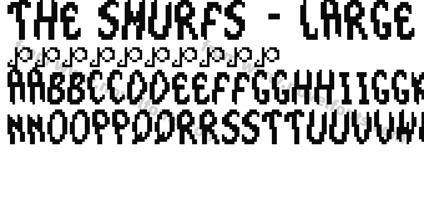 The Smurfs - Large Font RegularPreview