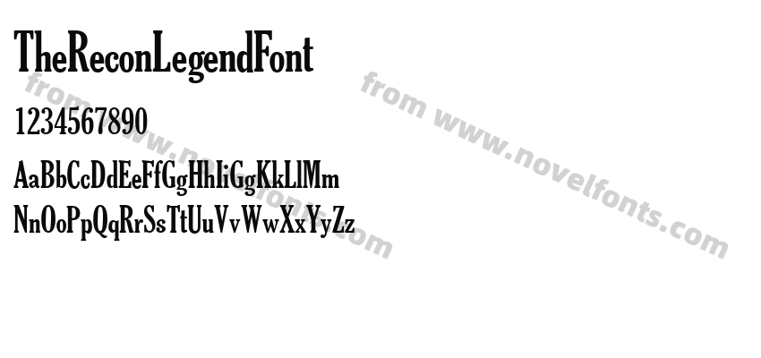 TheReconLegendFontPreview