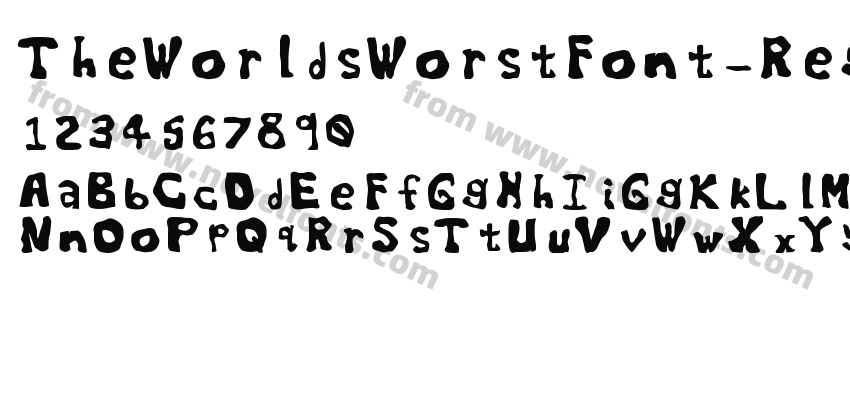 TheWorldsWorstFont-RegularPreview