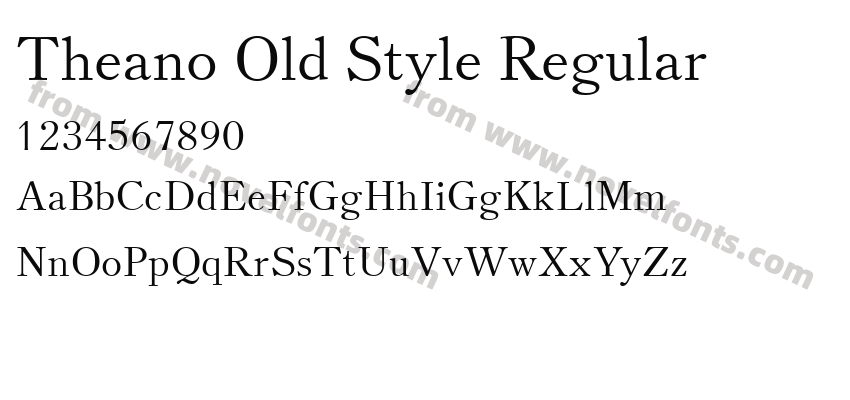 Theano Old Style RegularPreview