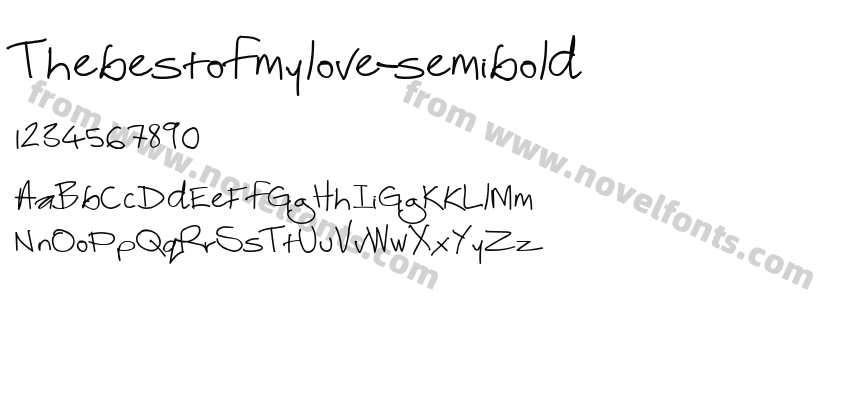 Thebestofmylove-semiboldPreview