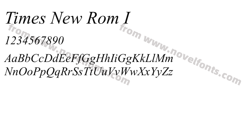 Times New Rom IPreview