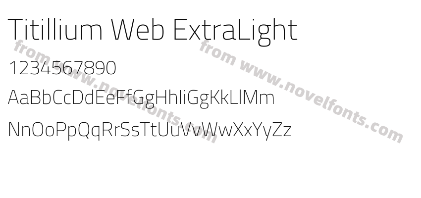 Titillium Web ExtraLightPreview