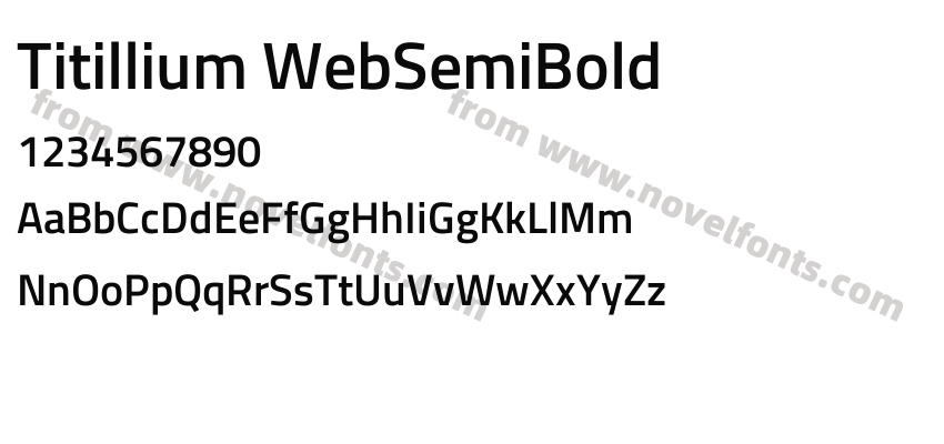 Titillium WebSemiBoldPreview