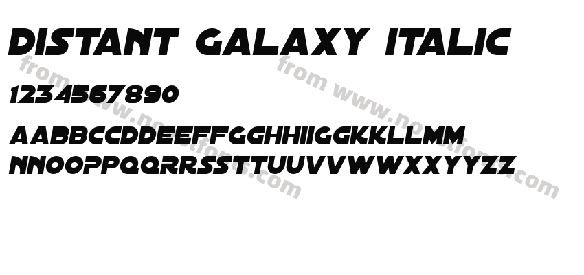 Distant Galaxy ItalicPreview