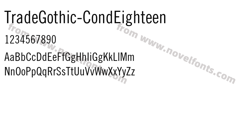 TradeGothic-CondEighteenPreview