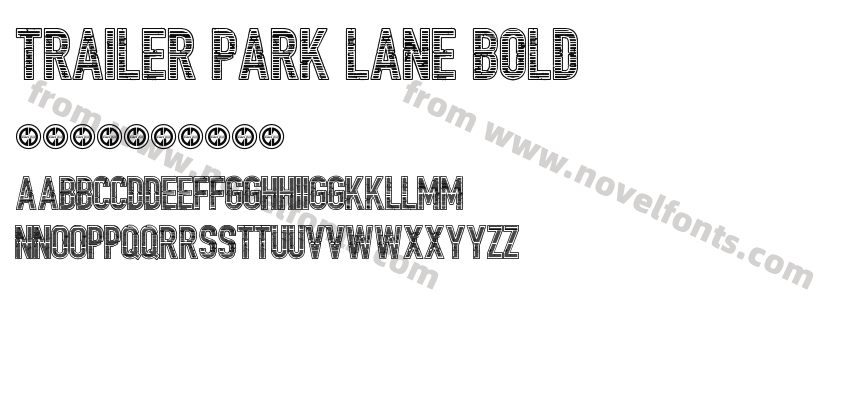 Trailer Park Lane BoldPreview