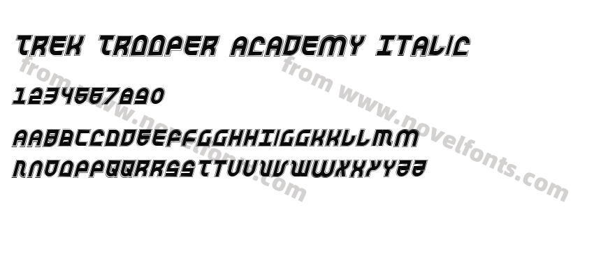 Trek Trooper Academy ItalicPreview