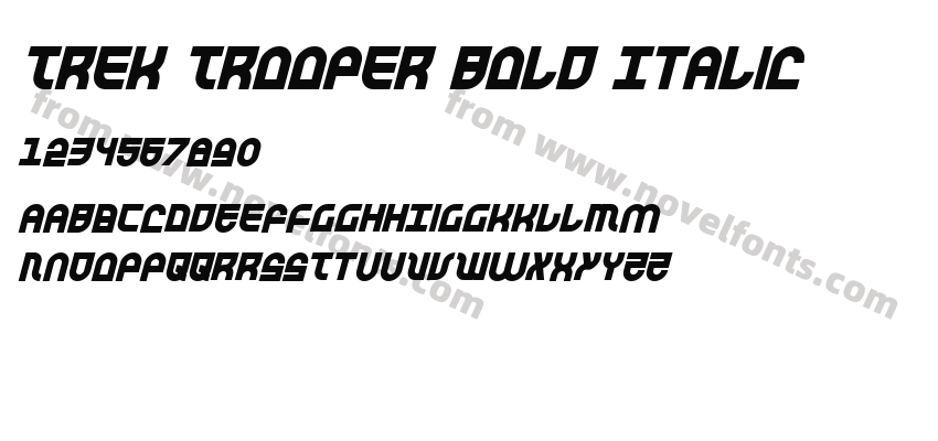 Trek Trooper Bold ItalicPreview