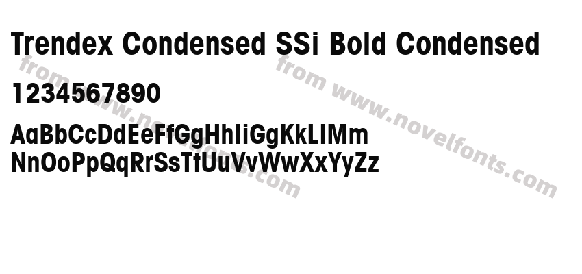 Trendex Condensed SSi Bold CondensedPreview