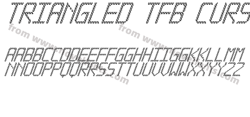 Triangled tfb cursivePreview