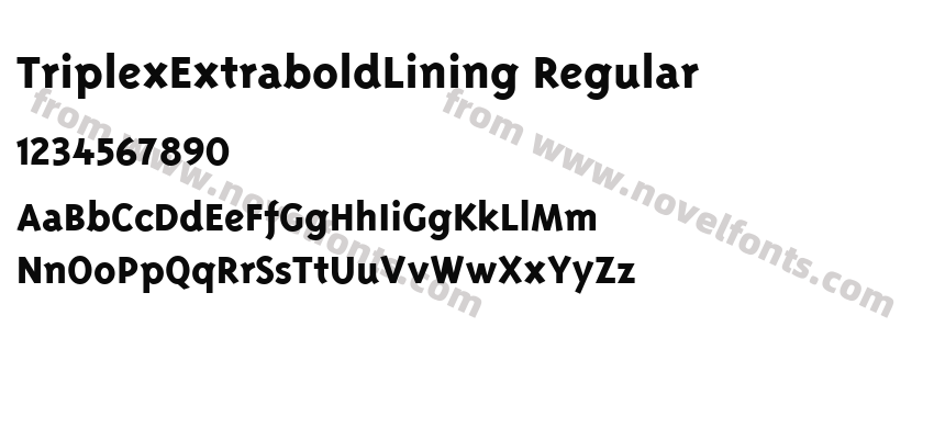 TriplexExtraboldLining RegularPreview