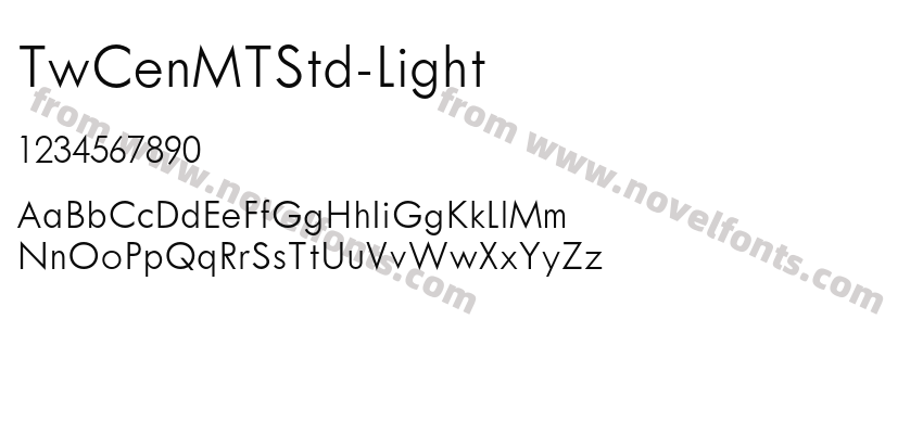 TwCenMTStd-LightPreview