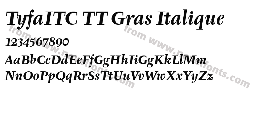 TyfaITC TT Gras ItaliquePreview