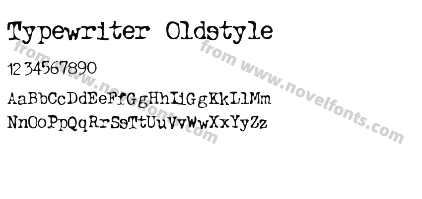 Typewriter OldstylePreview