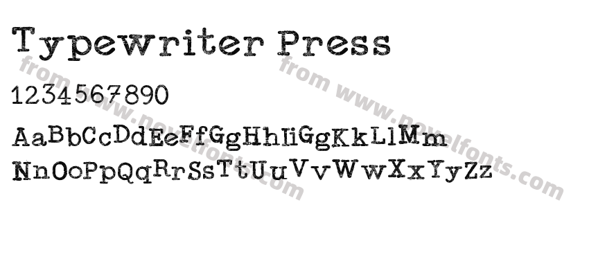 Typewriter PressPreview