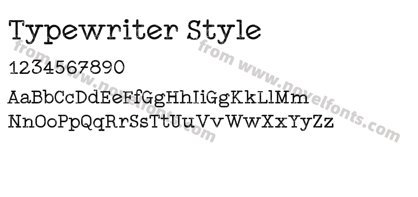 Typewriter StylePreview