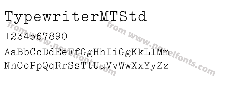 TypewriterMTStdPreview