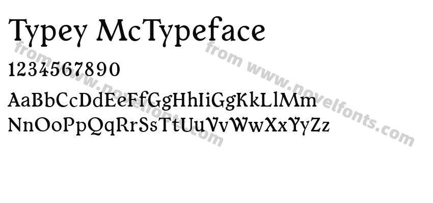 Typey McTypefacePreview