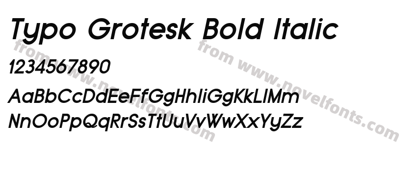 Typo Grotesk Bold ItalicPreview