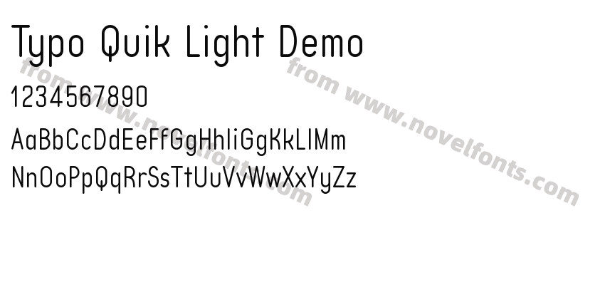 Typo Quik Light DemoPreview