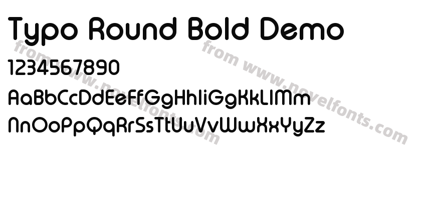 Typo Round Bold DemoPreview