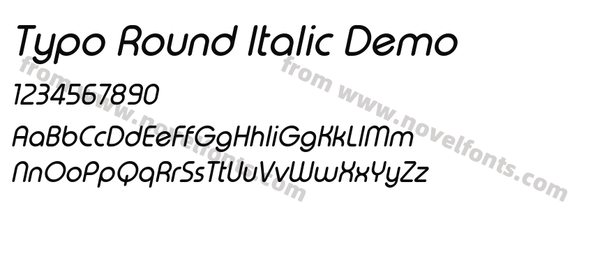 Typo Round Italic DemoPreview