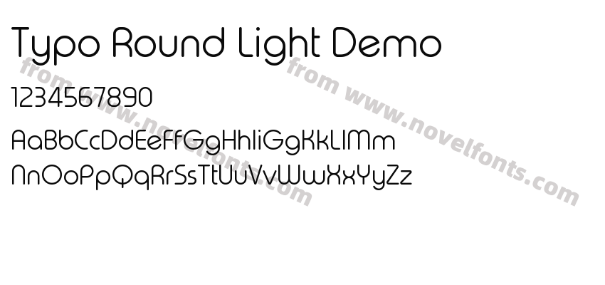 Typo Round Light DemoPreview