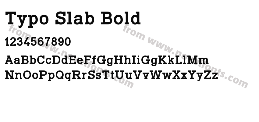 Typo Slab BoldPreview