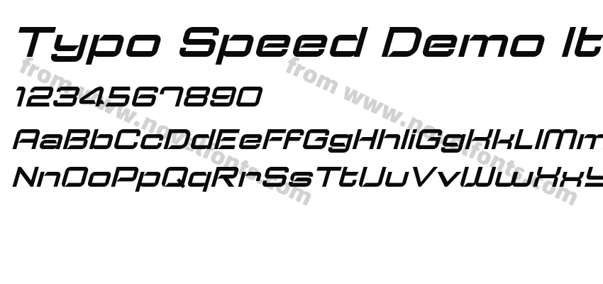 Typo Speed Demo ItalicPreview