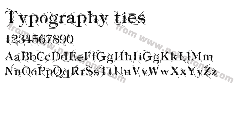 Typography tiesPreview