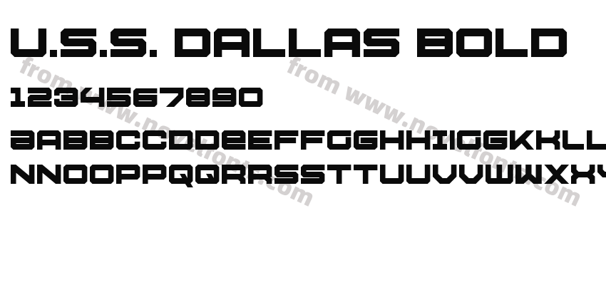 U.S.S. Dallas BoldPreview