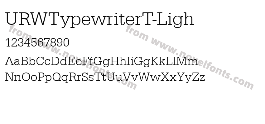 URWTypewriterT-LighPreview