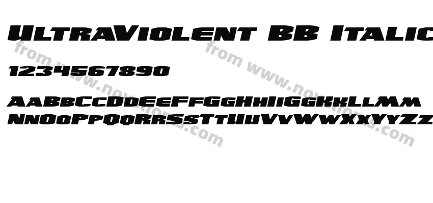 UltraViolent BB ItalicPreview