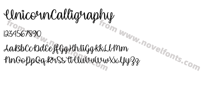 UnicornCalligraphyPreview