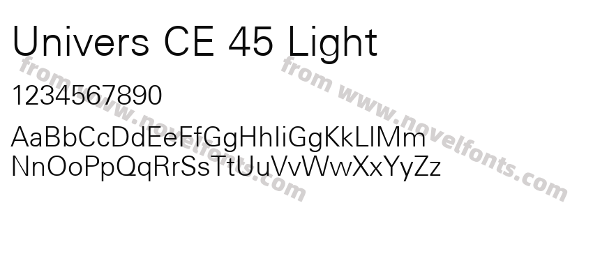 Univers CE 45 LightPreview